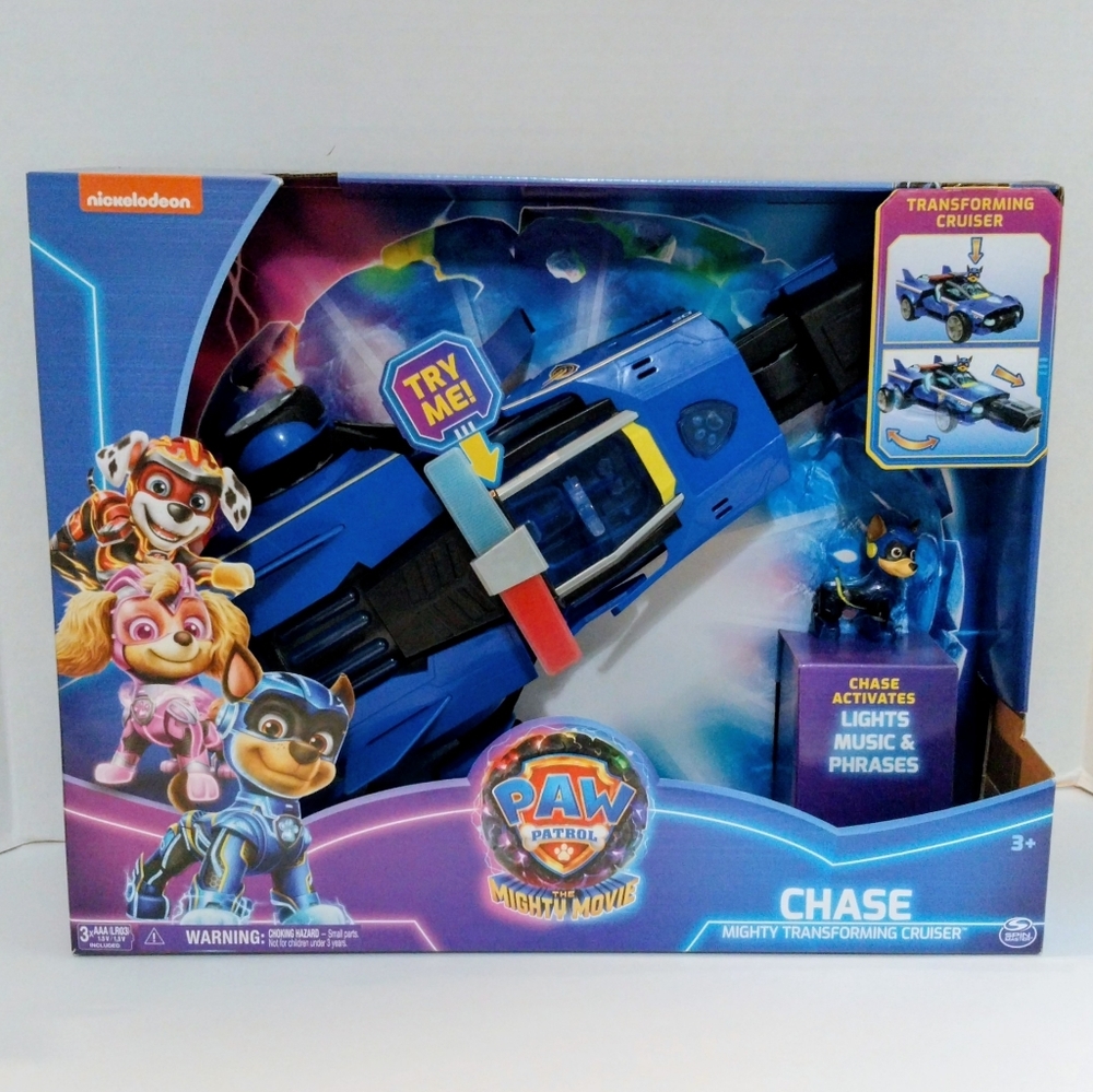 PAW Patrol Chase Mighty Transforming Cruiser - Blue
